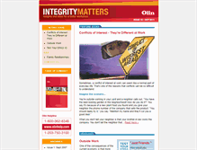 Tablet Screenshot of olinintegrity.com